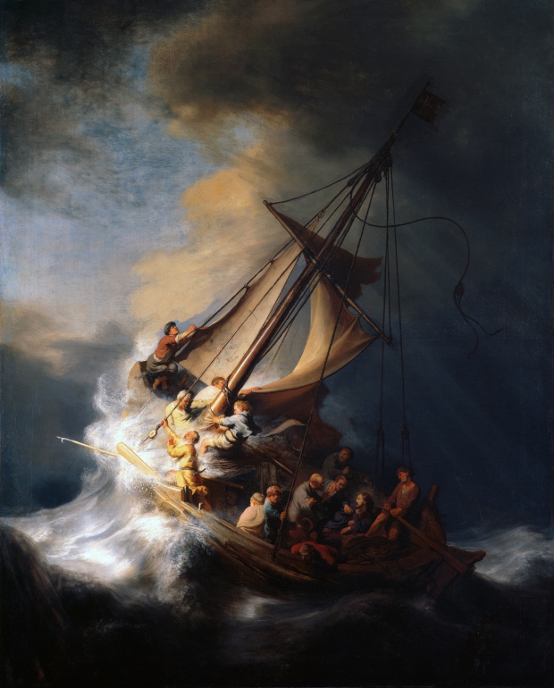 Rembrandt, STORM ON THE SEA OF GALILEE